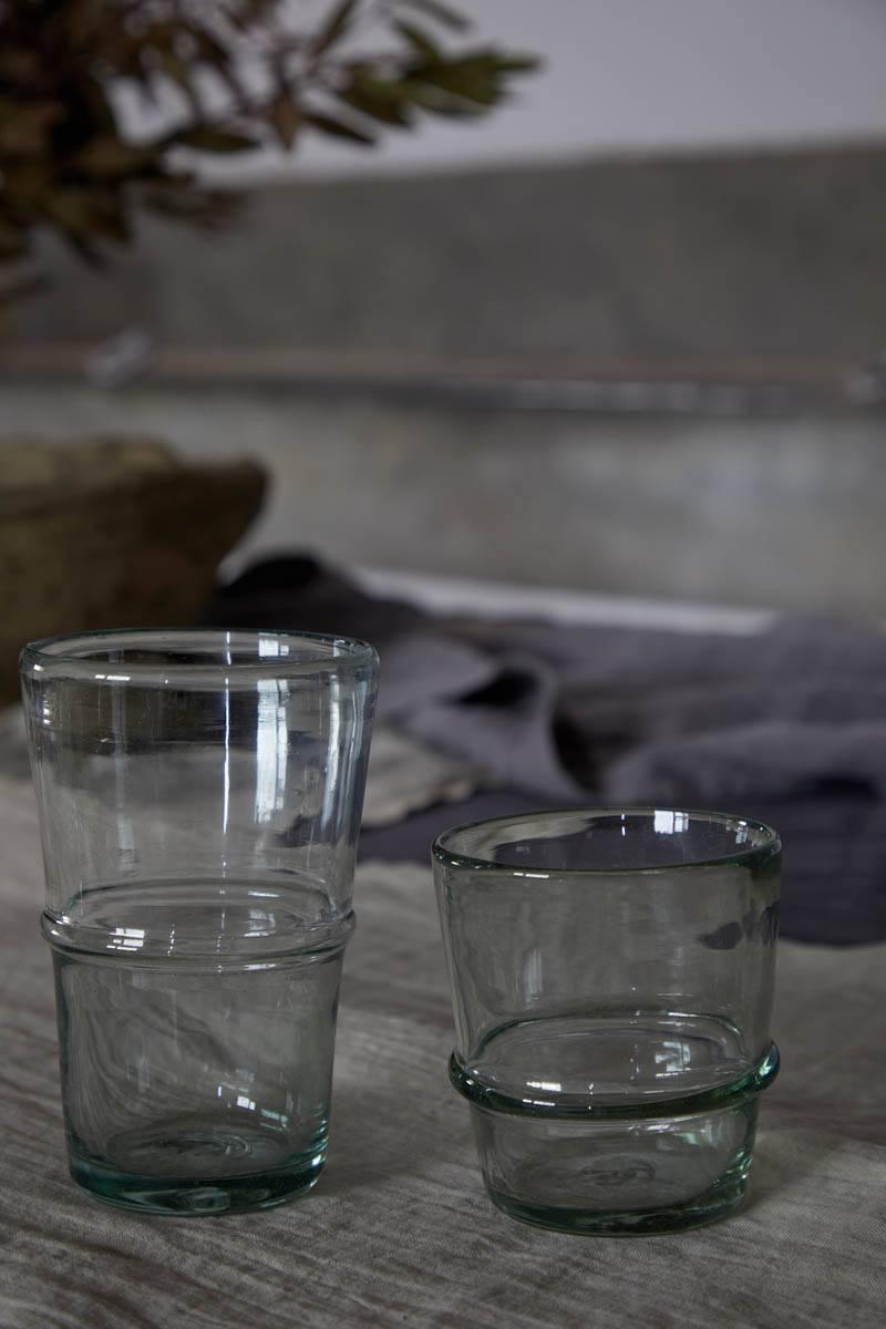 Recycled Tall glass Tumbler , 18oz Marisa Green