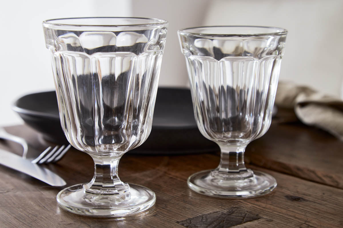 Vaso de Agua 8oz Vidrio Transparente Gomos