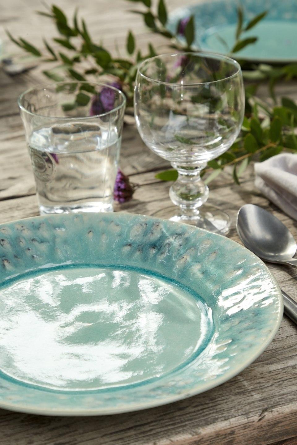 Plato llano, azul Madeira 28 cm