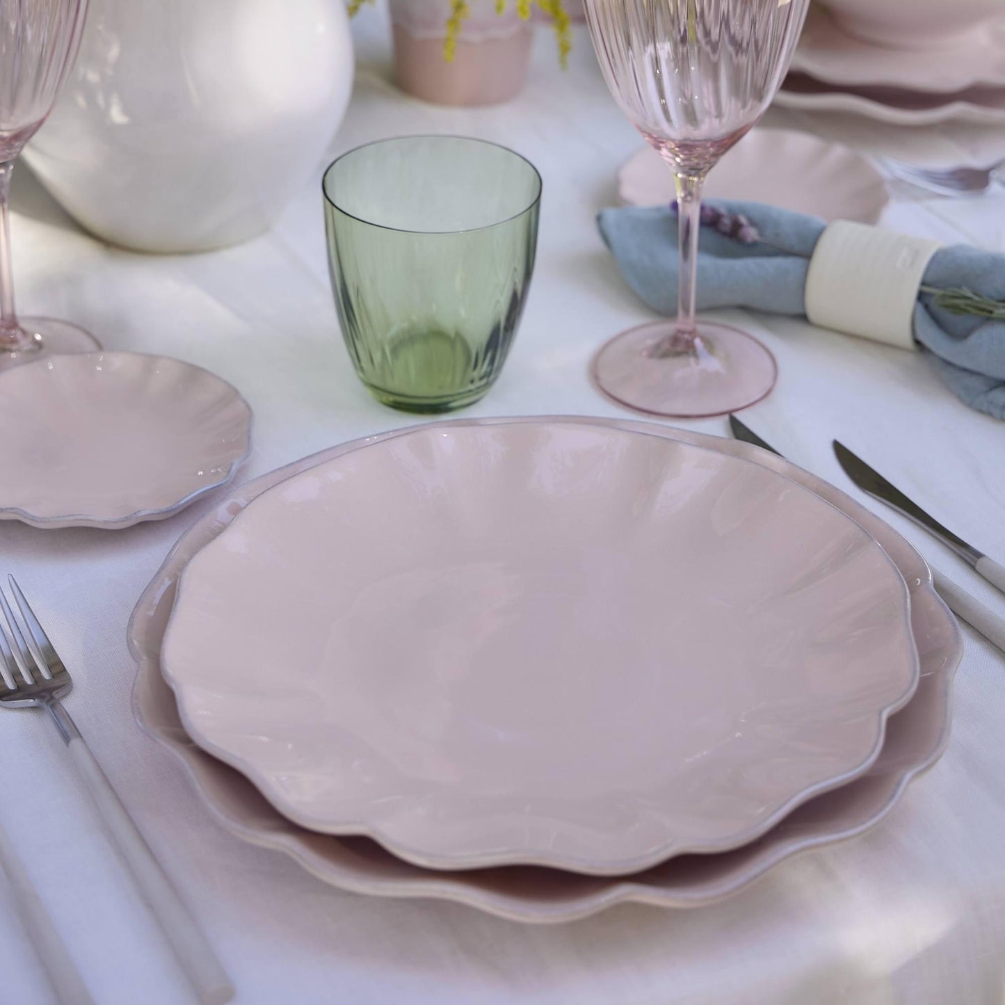 Plato llano 28 cm, Rosa Rose Pink