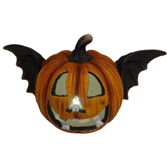 Light-Up Bat Pumpkin Decoration