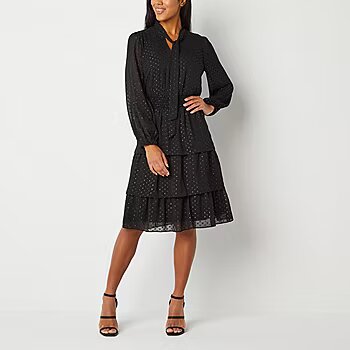 1PC  Smocked Waist Black -52 Seven