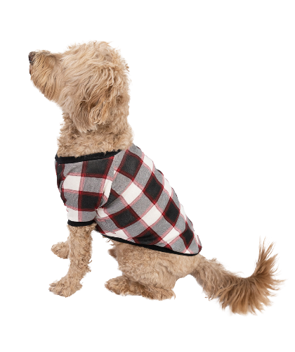 Black Plaid Dog Shirt