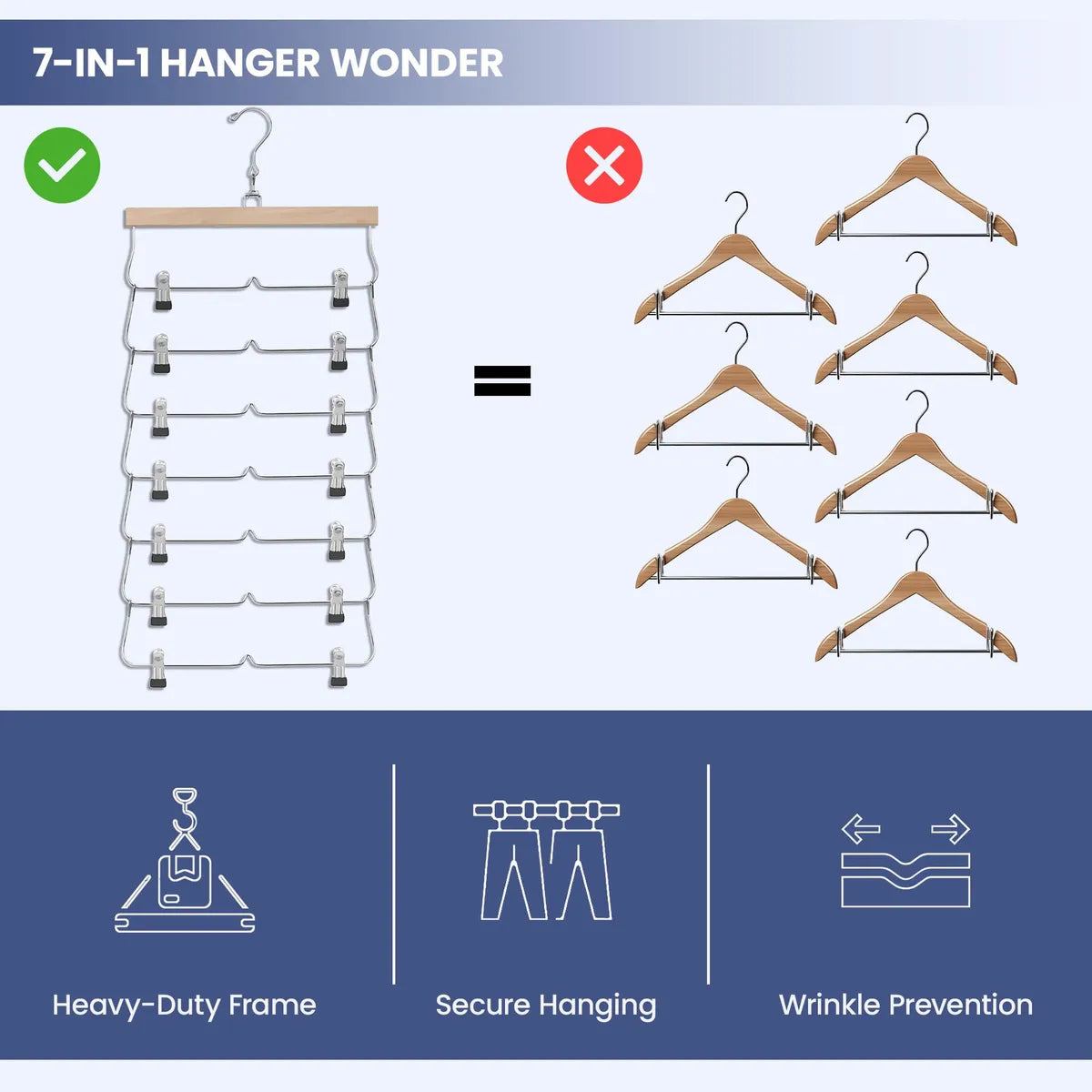 7 Tier Skirt Organizer  Hanger