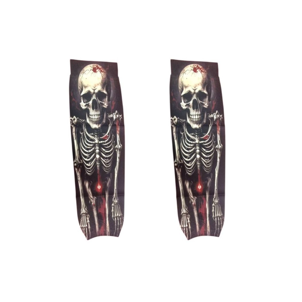 Creepy Bone Skeletal Slip-On Halloween Tattoo Sleeves