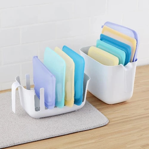 Dry+Store Bag Drying Rack and Bin Set