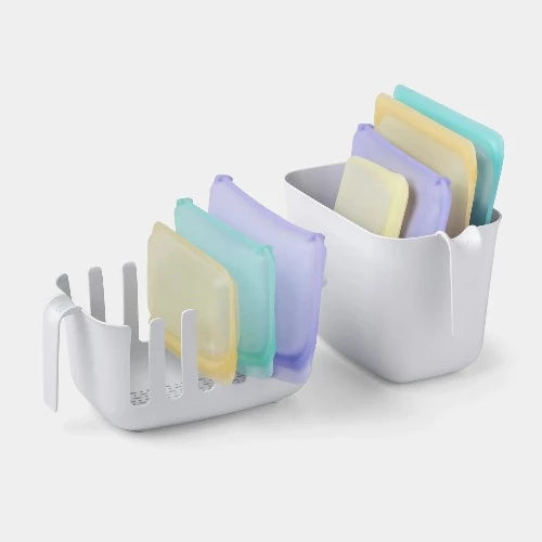 Dry+Store Bag Drying Rack and Bin Set