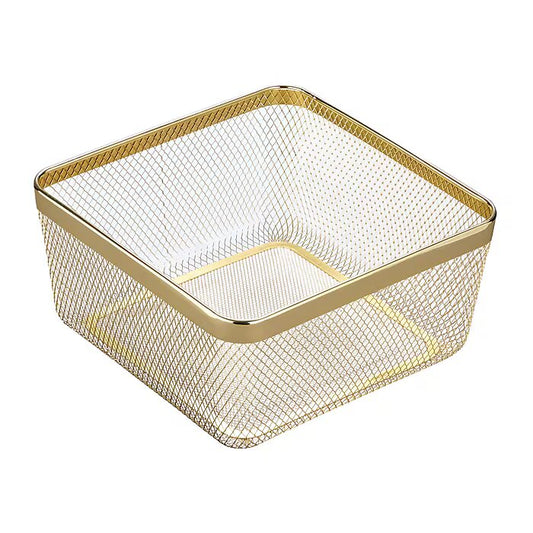 Basket  Brass 12 x 12 x 6