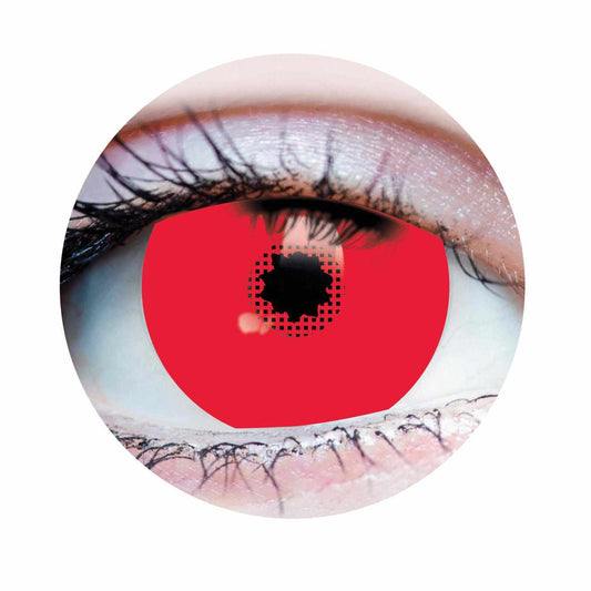 Lentes de contacto rojos