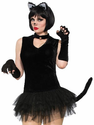 CAT-VELVET TANK TOP W/CHOKER