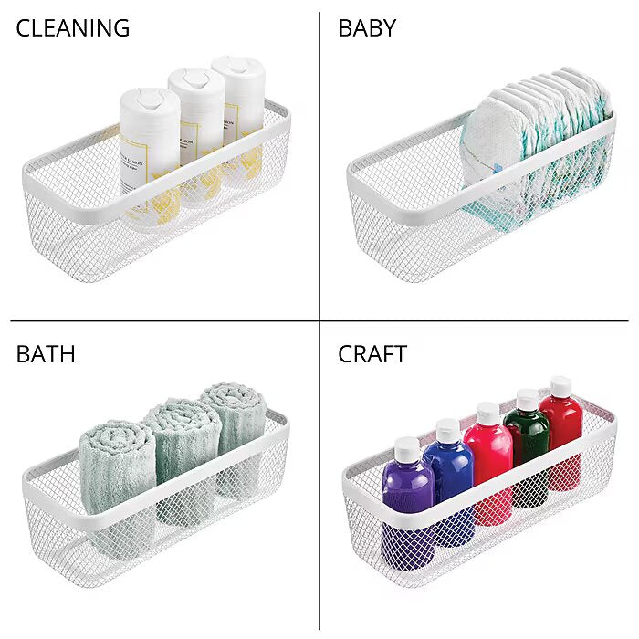 Basket 16 x 6 x 5  White