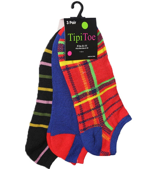 Women's 3 Pack Novelty Patterned Cute Ankle Socks