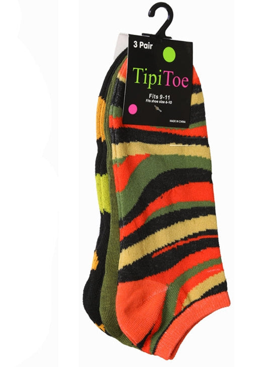 Women's 3 Pack Novelty Patterned Cute Ankle Socks