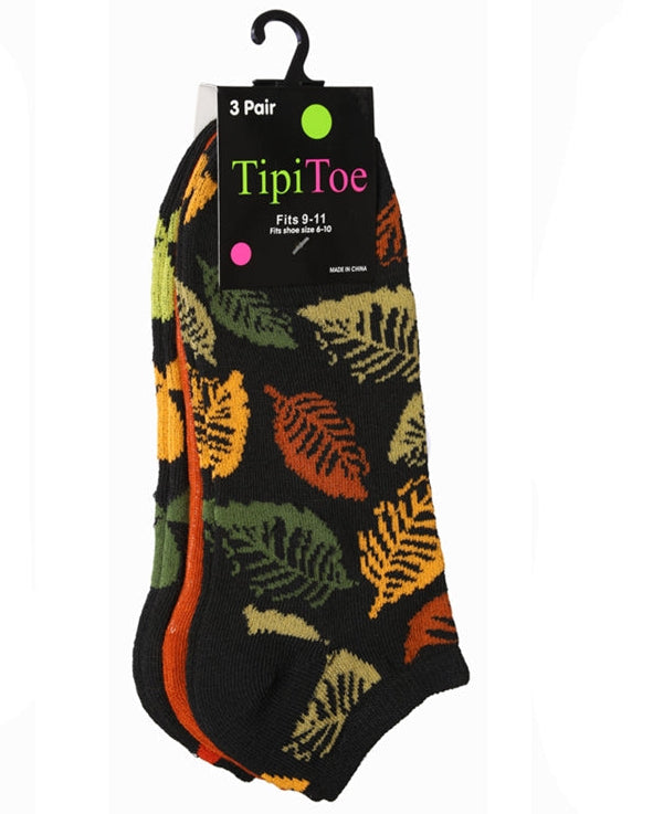 Women's 3 Pack Novelty Patterned Cute Ankle Socks