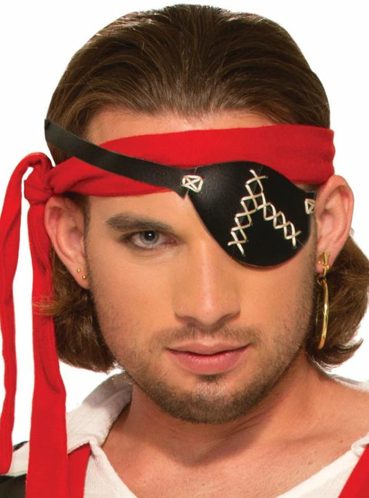 Pirate Eye Patch with/ Stitching