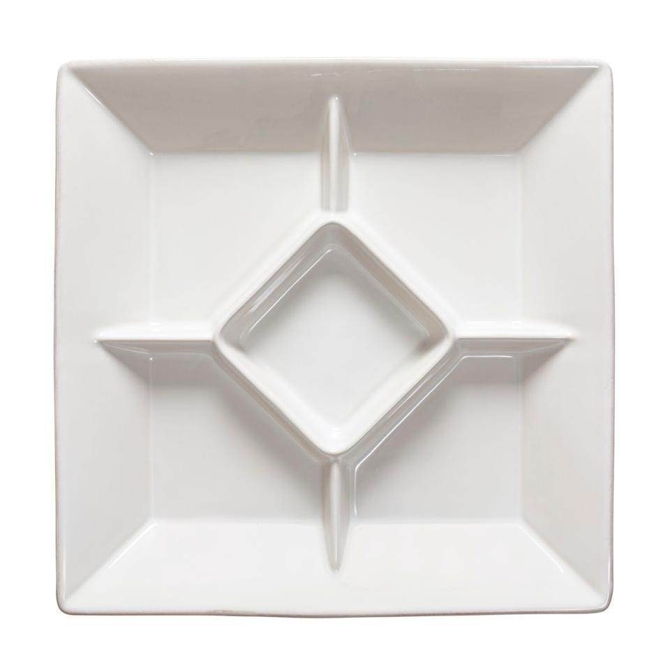Square. appetizer Tray 13", Cook & Host White