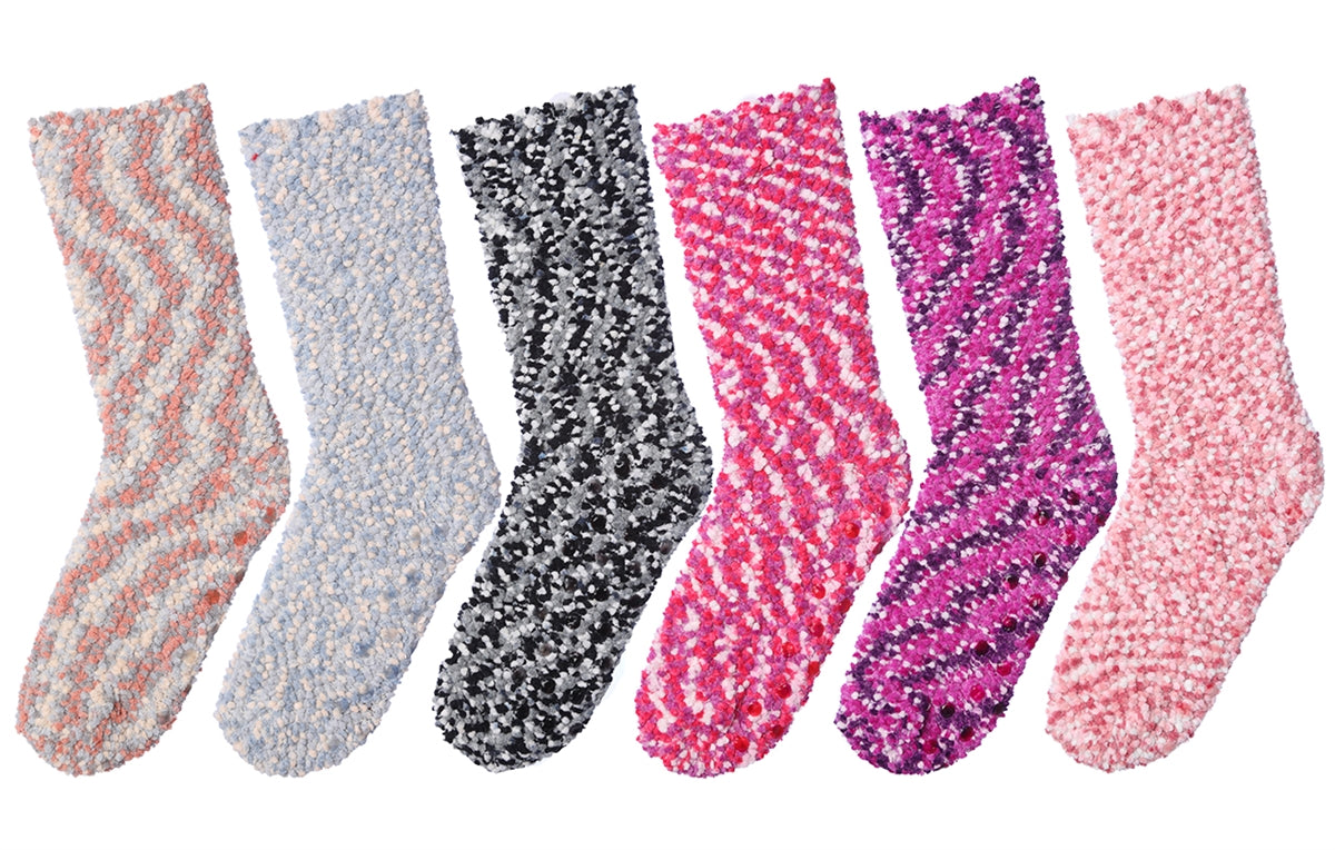 Women's Fuzzy Skid-Proof Crew Socks