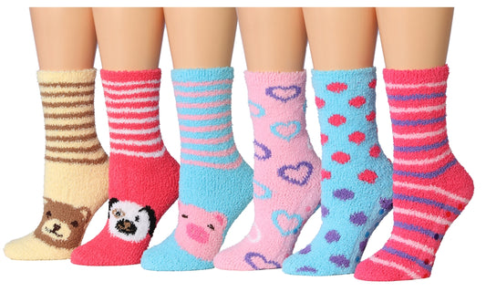 Women's Slub Skid Proof Fuzzy Socks