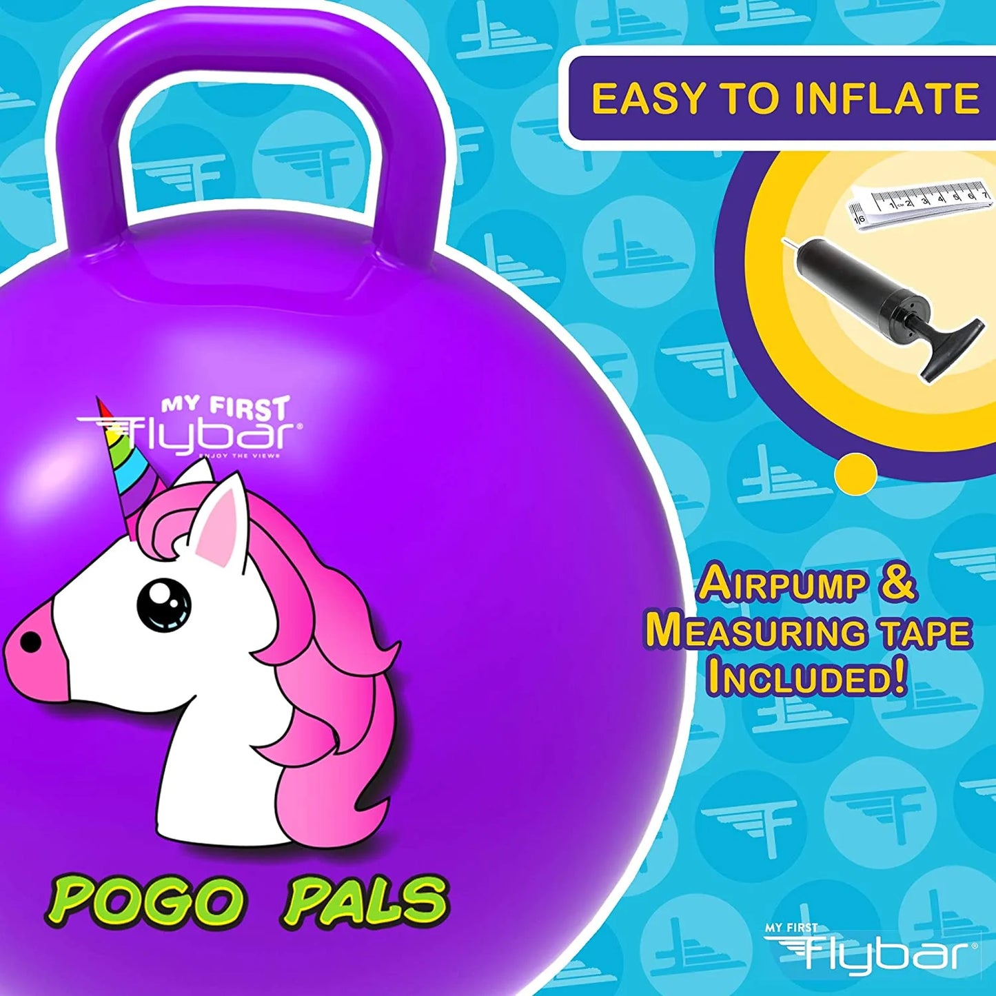 Pogo Pals unicorn Bouncy Hopper Ball