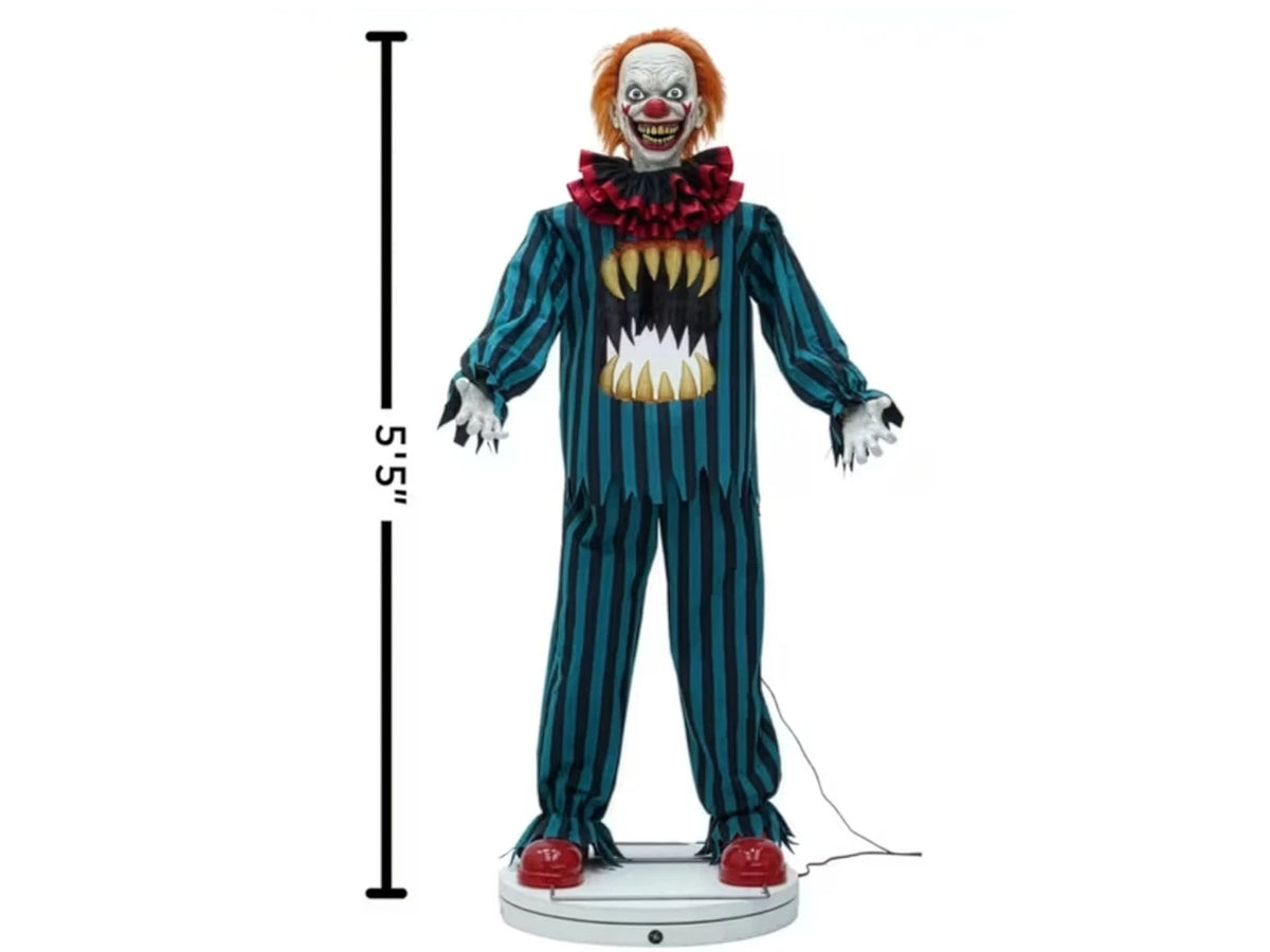 65" Hollow Clown with Teeth Halloween Decoration