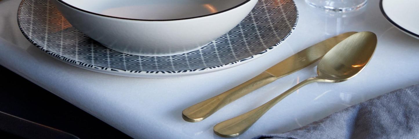 Flatware 5 Pieces, Gold