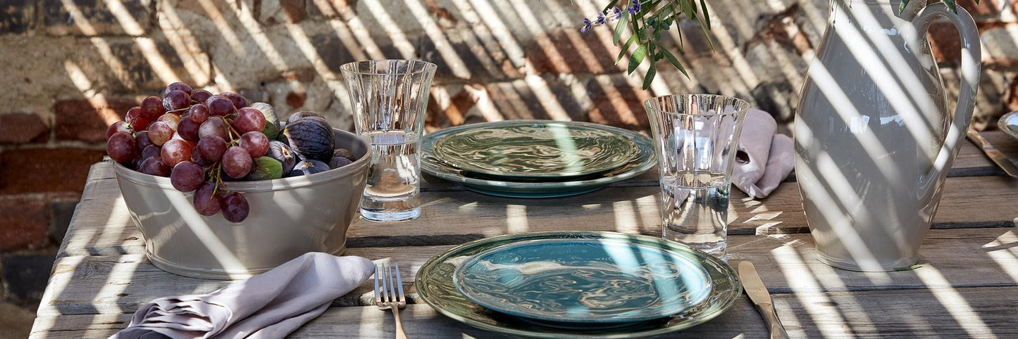 Salad plate , Fontana Turquoise 9"