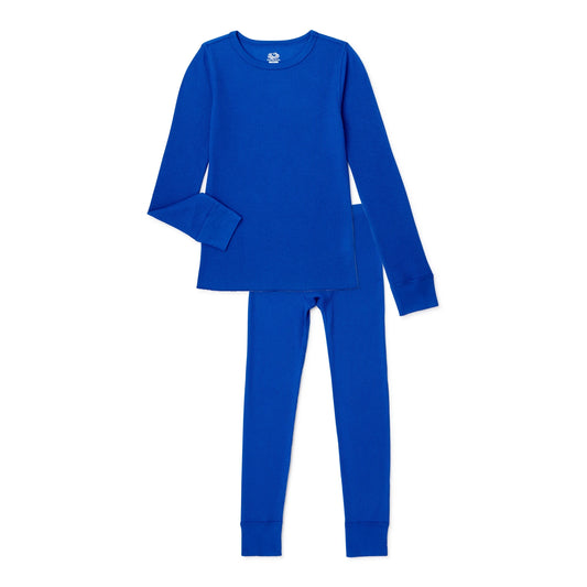 2 Set Boys Thermal Deep Blue