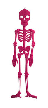 Skeleton 59in Plastic Decor Fuchsia