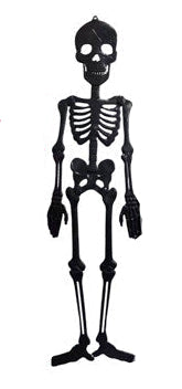 Skeleton 59in Plastic Decor Black