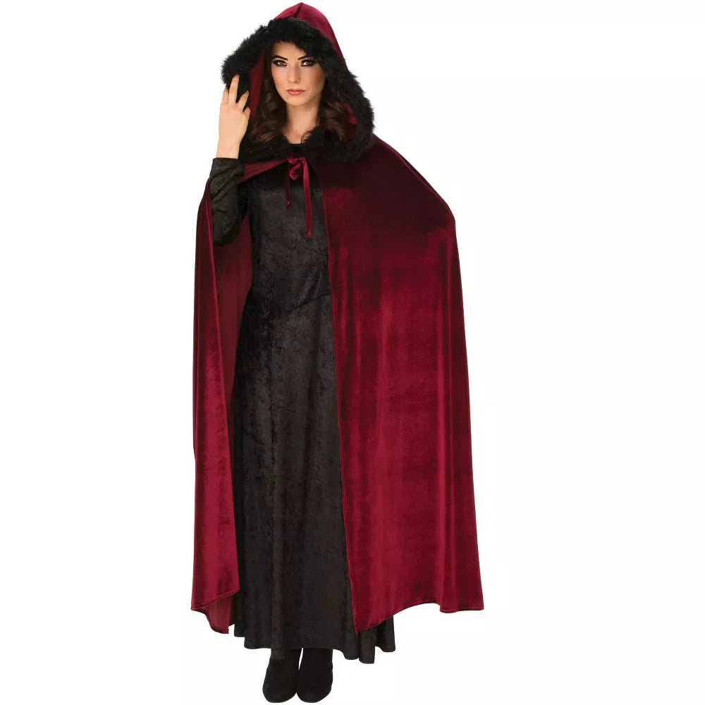BURGUNDY BARONESS CAPE
