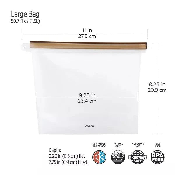 Large Reusable Silicone Bag