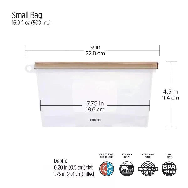 Small  Reusable Silicone Bag