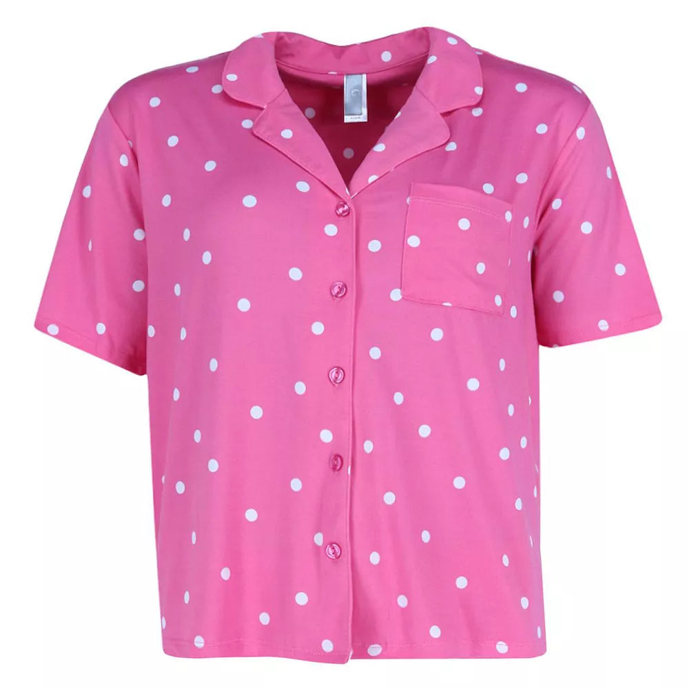 Notch Short Set Hot Pink