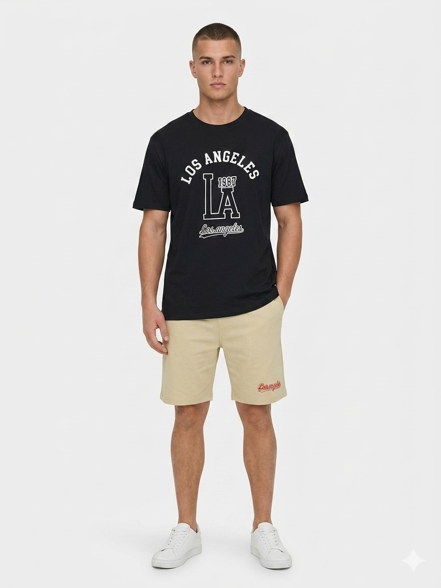 Conjunto Caballero Los Angeles  LA 1987 Negro-Beige