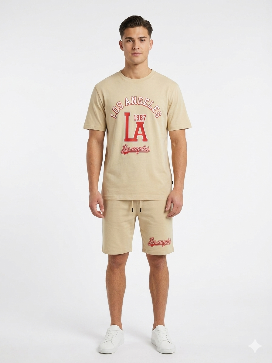 Conjunto Caballero Los Angeles  LA 1987 Beige