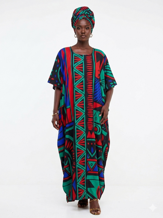 Kaftan Long  Print - Etnia Negra