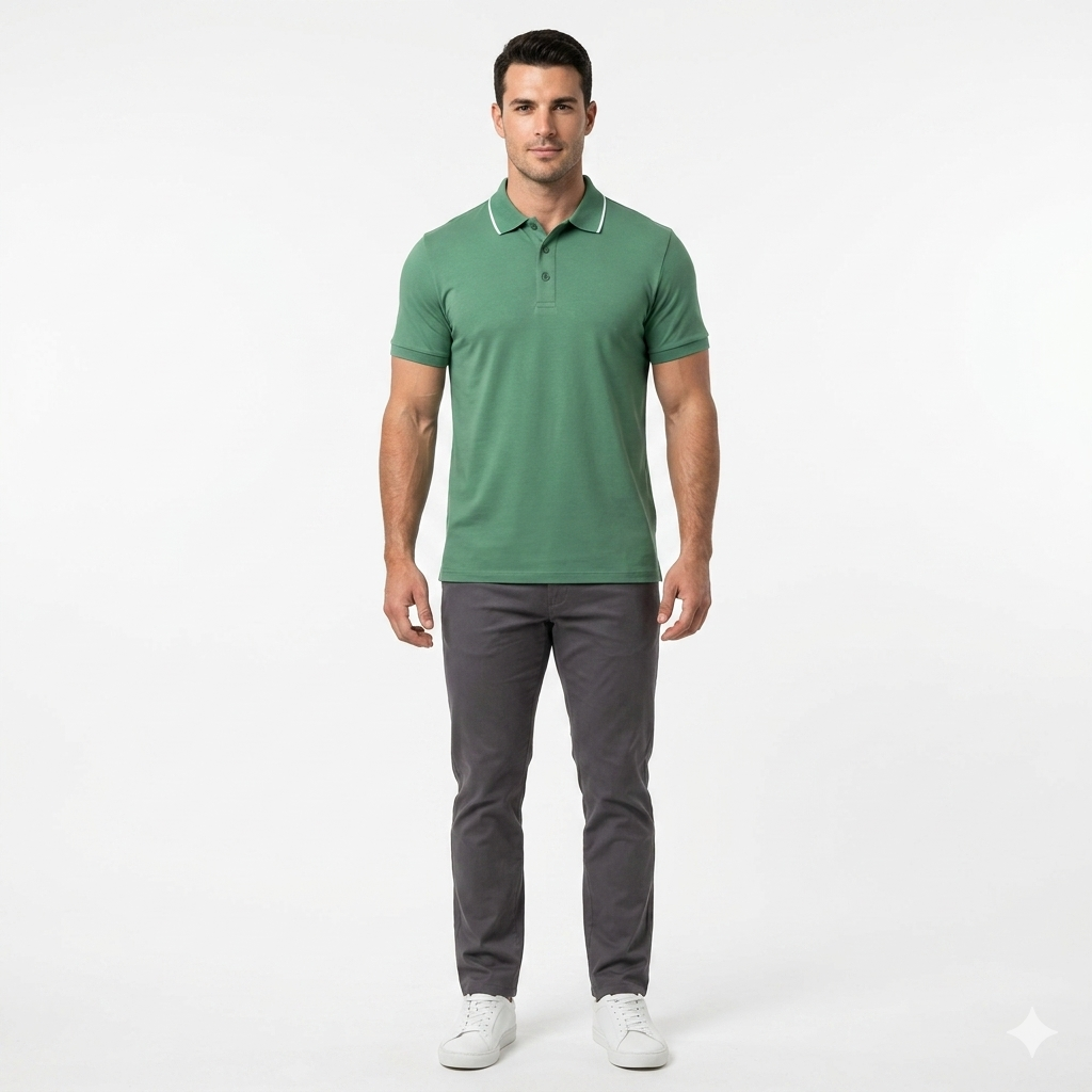 Polo Caballero Verde
