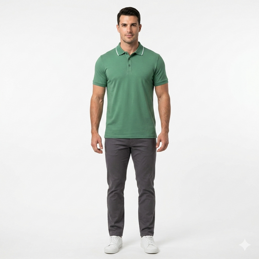 Polo Caballero Verde