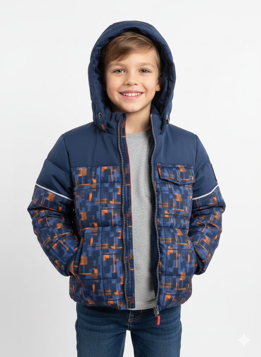 Chest Pocket Puffer Dark Navy