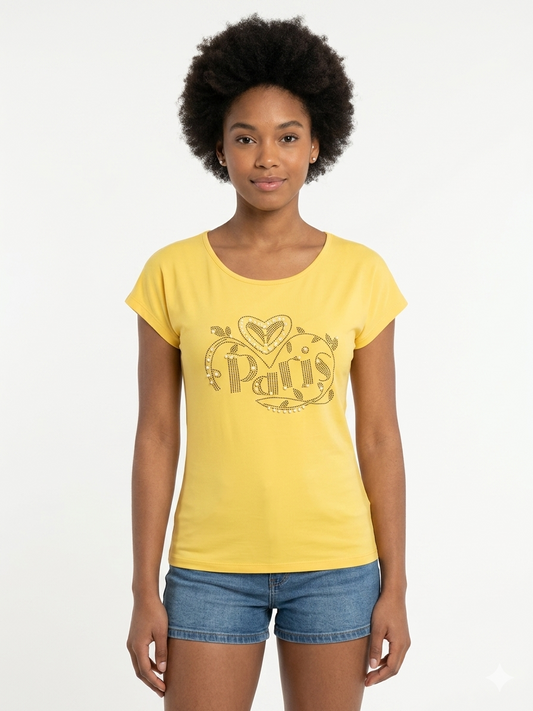 Diamonds Paris  Top Yellow