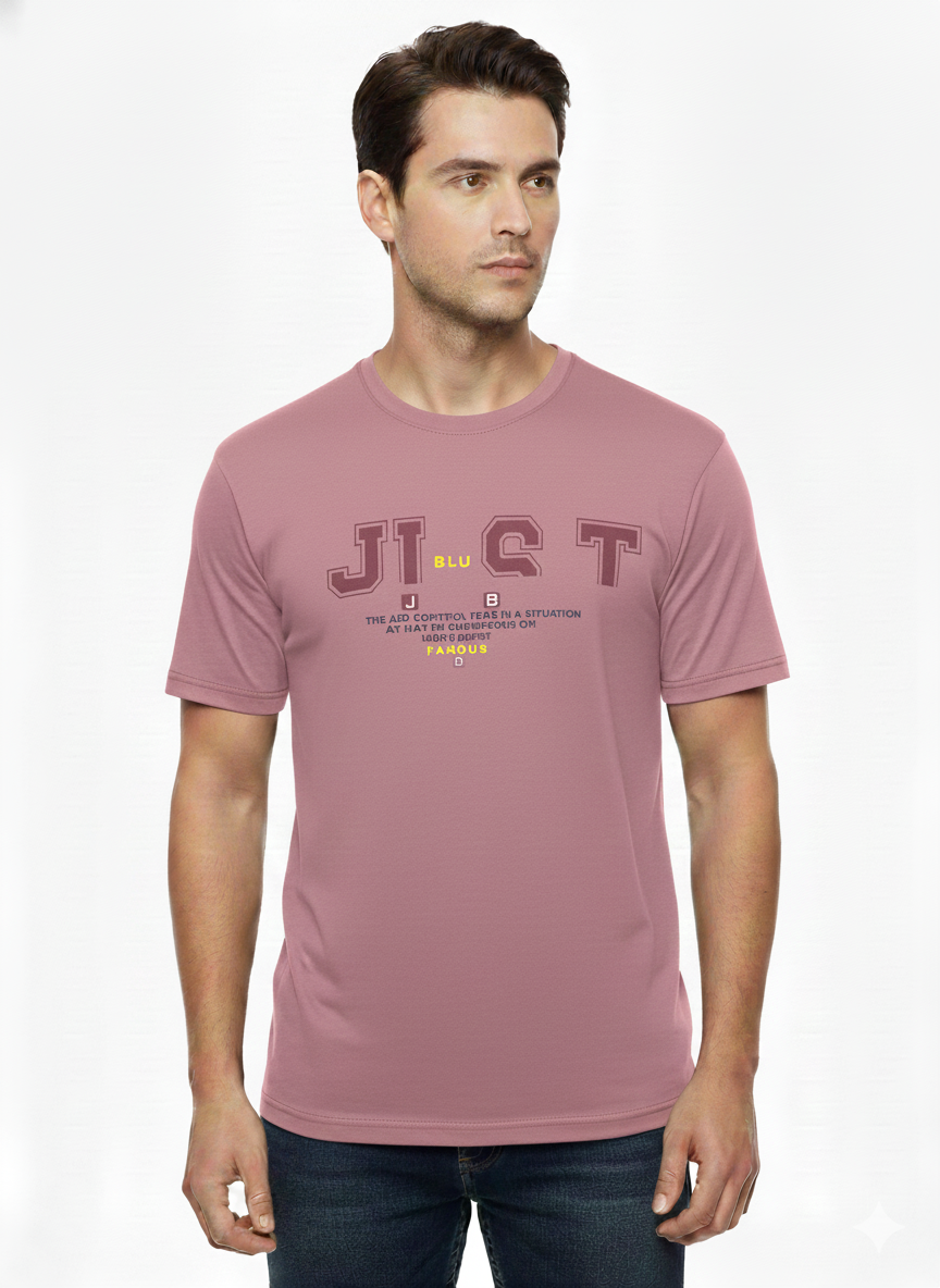 T-Shirt Rose- Just Blu