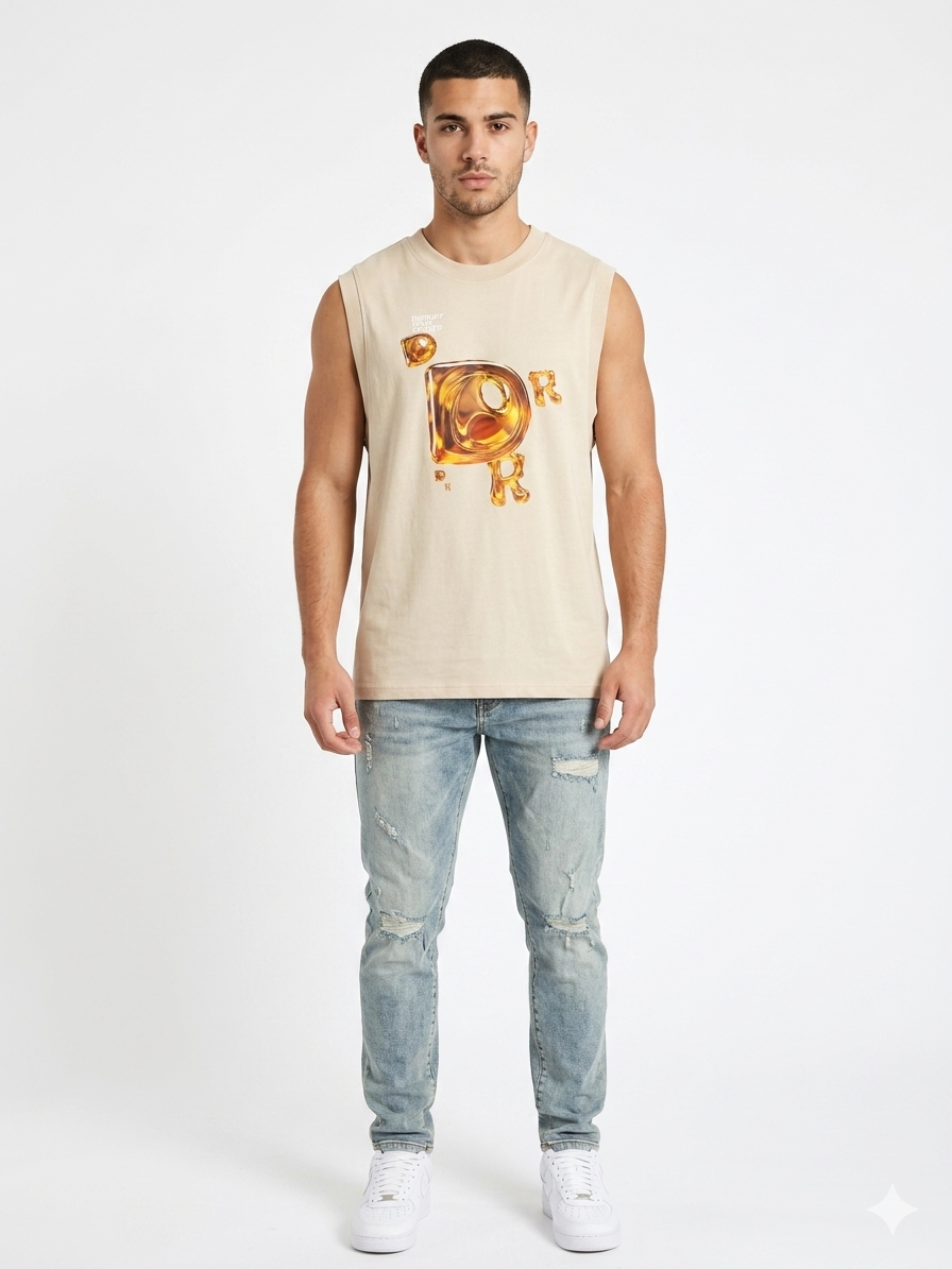 Camiseta Caballero  Beige Disrupt Your Reality