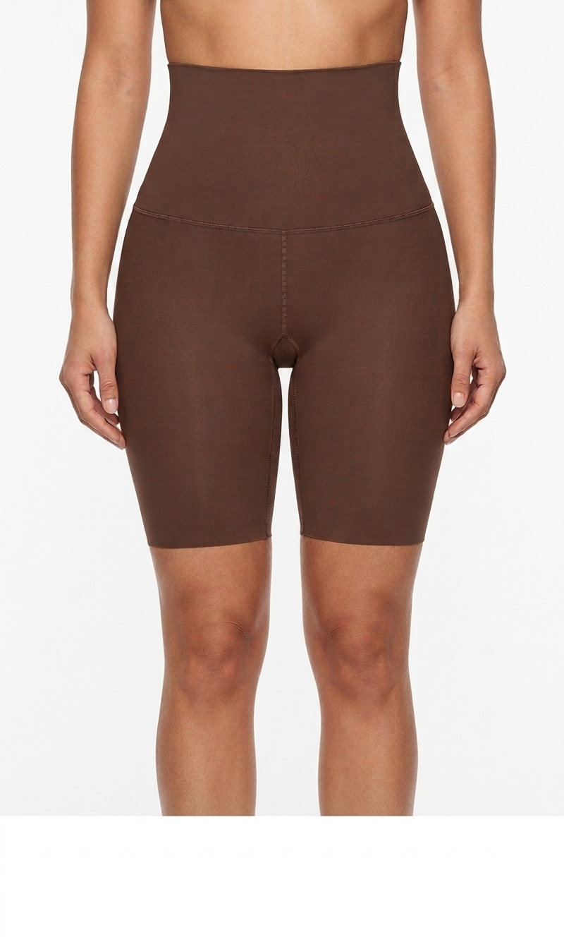 Scuba High - Waist Thigh W/ Layer Black-Mocha