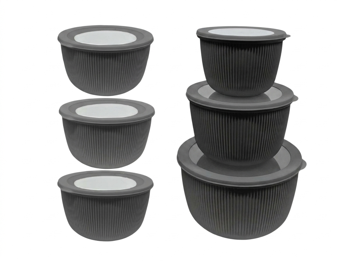 Food Container 4pcs Black