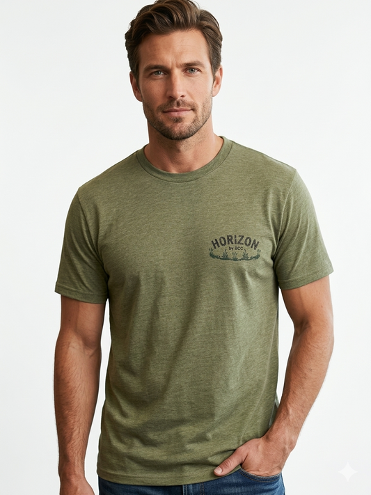 Jumping Fish Graphic Tee Loden Heather