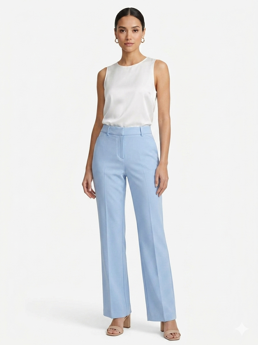 Ankle Pant Powder Blue - Zac & Rachel