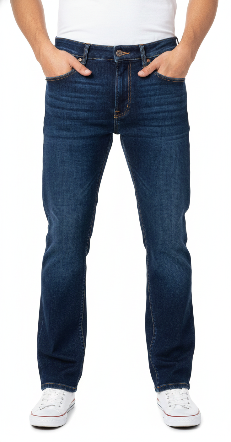 Men's Jeans Trousers, Dark Blue