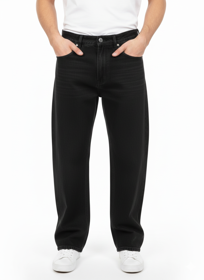 Men's Jeans Trousers, Black