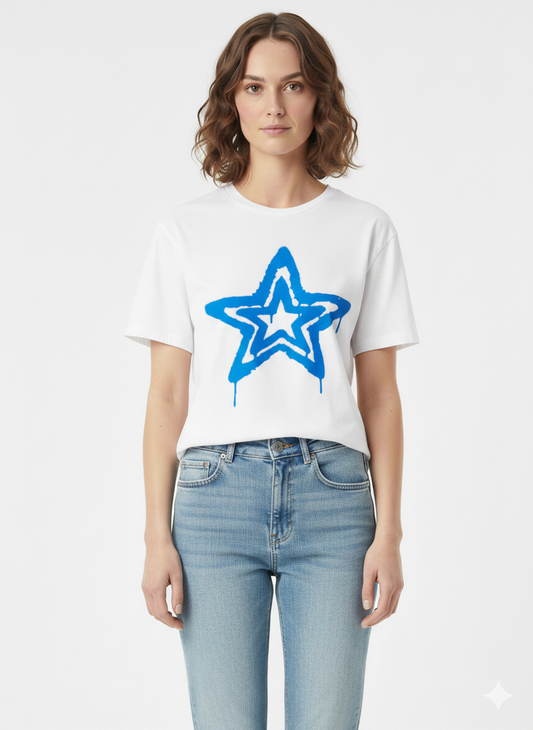 Star Puff T-Shirt Ivory