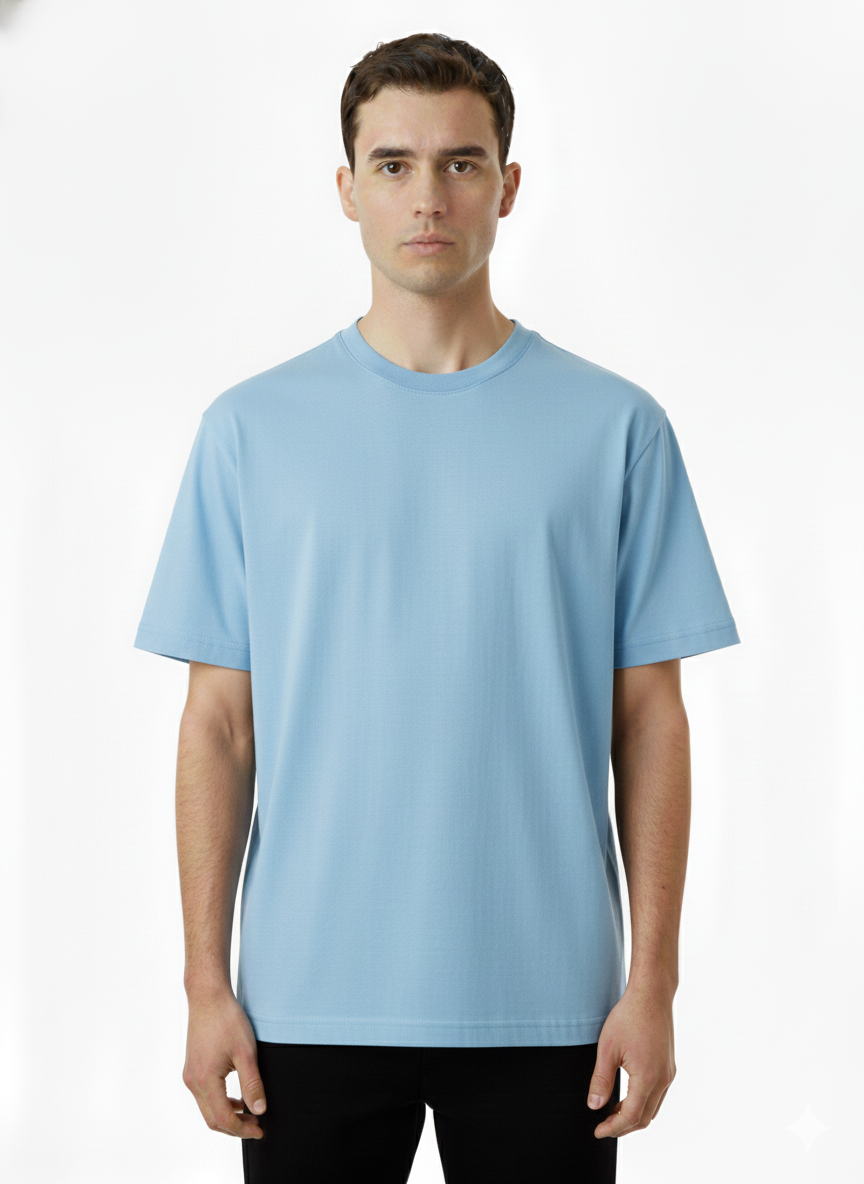 T-Shirt with a round neck Light Blue